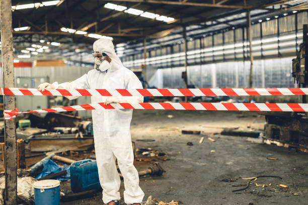 Professional Biohazard technician working in Short Hills, NJ